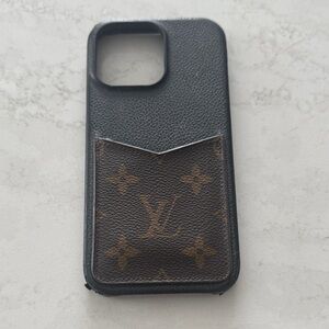 Louis Vuitton Black and Brown Monogram Phone Cover